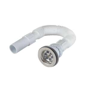 Casablanca flexible connection, 1 1/2″ x 40 mm, plastic nut, sink strainer with stainless steel filter, A33, Hypo
