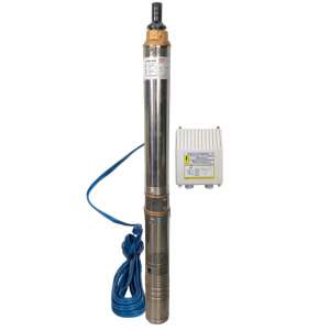 Pompa submersibil 3STM2-11, 750W, 220V, 3m3/h, cablu 8m, 10kg, cu panou de control - Irigare