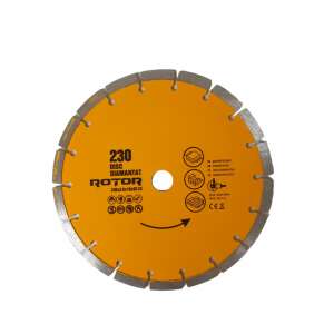 Rotor 230 mm-es gyémánttárcsa beton és kerámia vágásához - Rotor