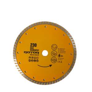 Rotor 230 mm-es gyémánt vágókorong betonhoz és kerámiához - Rotor