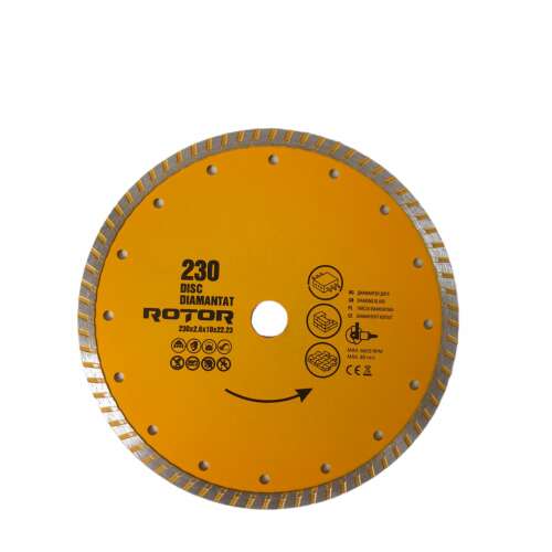Rotor 230 mm-es gyémánt vágókorong betonhoz és kerámiához