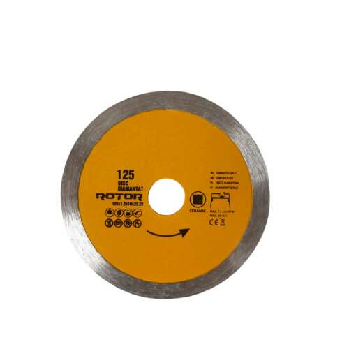 Rotor 125 mm-es gyémánt vágókorong kerámiahoz