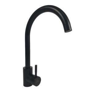MIXXUS SUS-011 BLACK stainless steel kitchen tap, Single control, Fittings included