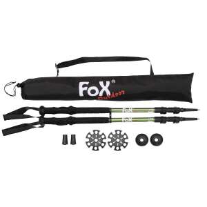 Fox Outdoor trekking botok hordtáskával, 63-135 cm, 3 szegmens - Túrabot