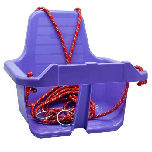 Robentoys® lila színű hintaülés háttámlával, gyerekeknek, kültéri játszótéri felszerelés