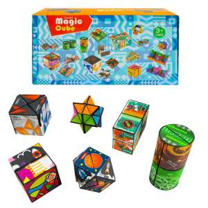 Végtelen Mozgású Játék 6 db - Forgatható Kockák és Formák