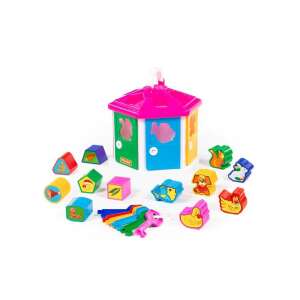 Polesie Shape Sorting House with Keys and Animal Shapes, Educational Toy for Toddlers - Babies & Toddler