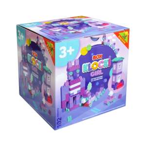 Box Klocki Girl 102 piece building blocks for girls, colorful plastic construction set for kids, educational toy for imaginative play - Creative & Building Toy