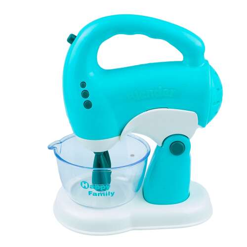 Happy Family játék mixer fényekkel és hangokkal, kék és fehér színben, fehér alapon