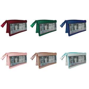 S-COOL Urban pencil case, transparent, 6 colors, school supplies - Pencil Case