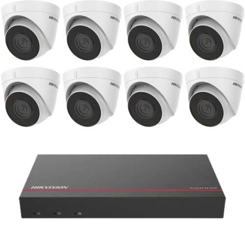 Hikvision - 8 IP Kamera 2MP IR - Megfigyelőrendszer - 1TB SSD