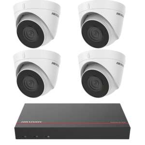 Hikvision 4 kamerás biztonsági rendszer 2MP IP kamerákkal, 4 csatornás NVR, 1TB SSD - Hikvision