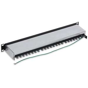 TRENDnet TC-P24C6AS 24 portos Cat6a árnyékolt patch panel, 1U - Trendnet