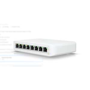 Ubiquiti UniFi USW-LITE-8-POE 8 portos Gigabit Ethernet switch 4 PoE porttal - Ubiquiti
