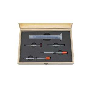 Borászati Mérőkészlet - 5 db - Fa Díszdobozban