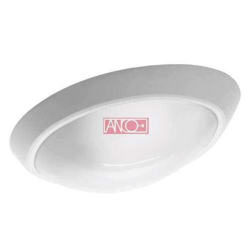 Fehér Eliptik E27 lámpatest, 60W, kültéri, IP44