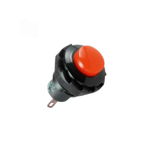 Red push button switch, SP 12/RD, 1 circuit, 250V, 1.5A