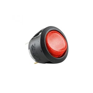 Home STV 07 Red Rocker Switch, 1 Circuit, 2 Position - Light Switch