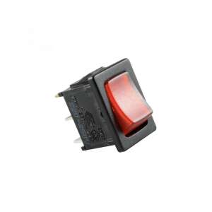 Home STV15 Rocker Switch, 2-Position, 250V 6A, Red - Light Switch