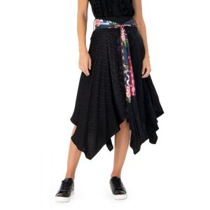 Desigual Bettany Aszimmetrikus Szoknya - Fekete - M 130490217 - Desigual