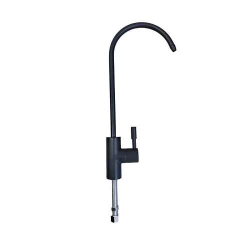 Fekete egykaros vízszűrő csaptelep, modern dizájn