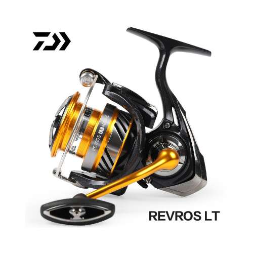 Daiwa Revros LT 2500-as pergető orsó, arany és fekete, horgászorsó