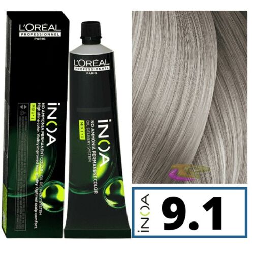 Loreal INOA 9.1 ammóniamentes világos hamvasszőke hajfesték - L'Oréal Paris