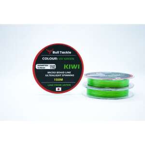 Bull Tackle Kiwi UV zöld mikro fonott zsinór ultralight pergetéshez, 150m, 0.08mm - Fonott zsinór