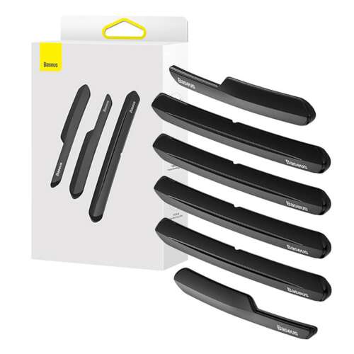 Baseus T-Space lökhárítóvédő készlet Tesla-hoz, 6 darabos csomag, fekete