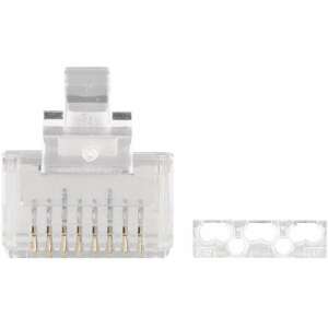 EMOS FTP RJ45 CAT6 csatlakozó, 20 db-os csomag, átlátszó, hálózati kábelekhez - EMOS