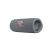 Angled view of JBL Flip 6 grey portable speaker