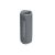 JBL Flip 6 grey portable Bluetooth speaker, side view