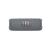 Front view of JBL Flip 6 grey portable speaker