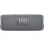 Front view of JBL Flip 6 grey portable Bluetooth speaker