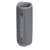 JBL Flip 6 portable Bluetooth speaker in grey, side view with controls