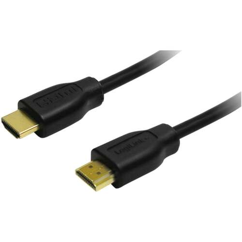 LogiLink HDMI kábel, 1.4-es verzió, 0.2m, fekete, nagy sebességű Ethernettel, 4K/30Hz