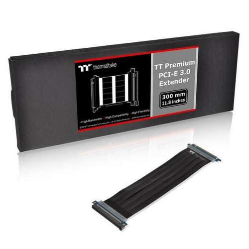 Thermaltake TT Premium PCI-E 3.0 X16 hosszabbító - 300mm - Thermaltake