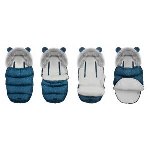 Ricokids Elmi Navy Blue Sleeping Bag Multiple Views - Footmuff & Bunting Bag