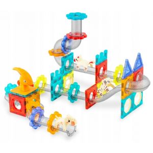 Ricokids Magnetic Blocks Dinosaur Paradise construction with marble run - Ricokids