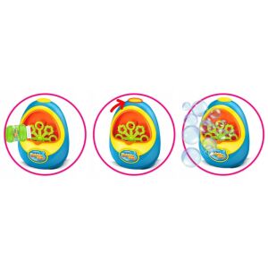 Ricokids Automatic Bubble Machine - demonstration of bubble solution insertion and bubble blowing - Ricokids