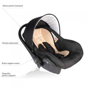 Vessanti Crooner Prestige baby car seat, 0-10 kg, black - Baby Carrier