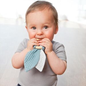 Grunspecht Nyuszi Fogzásjáték - Pamut és Fa - Kék