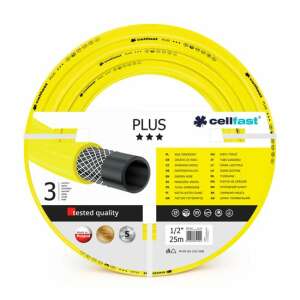 Furtun de grădină Cellfast Plus 3 straturi, 1/2 inch, 25 metri, galben - Irigare
