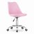 Mercaton Pink and White Swivel Office Chair