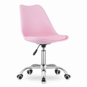 Mercaton Pink and White Swivel Office Chair - Office chair