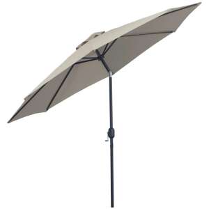 Garden/Ground Tilt Parasol with Handle, Grey, 300 cm 106781479 - Parasol