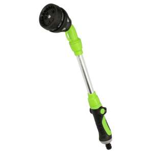 Zöld és fekete kerti tömlő szórófej 8 fúvóka beállítással - Locsolófej