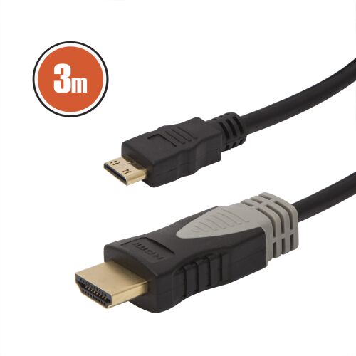 3M Aranyozott Mini HDMI - HDMI Kábel, 3 méteres