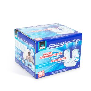 Bison AirMax Dehumidifier Refill Tablets, 2 x 450g, moisture absorber - Bison