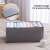 Mercaton foldable storage box with rigid side walls, gray, 39 x 24 x 17 cm, space saving solution